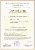 VNV - Osvedenie o zskanom vzdelan s celottnou platnosou